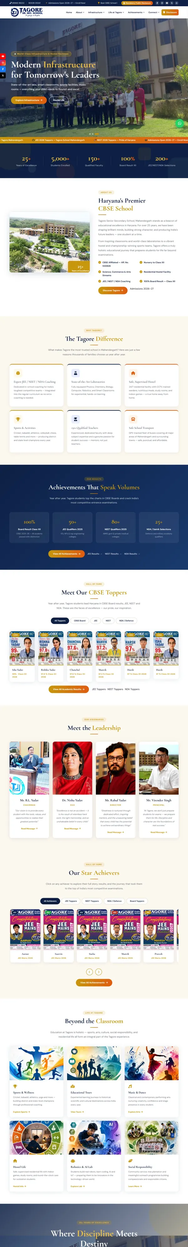 Homepage of Tagore Senior Secondary School